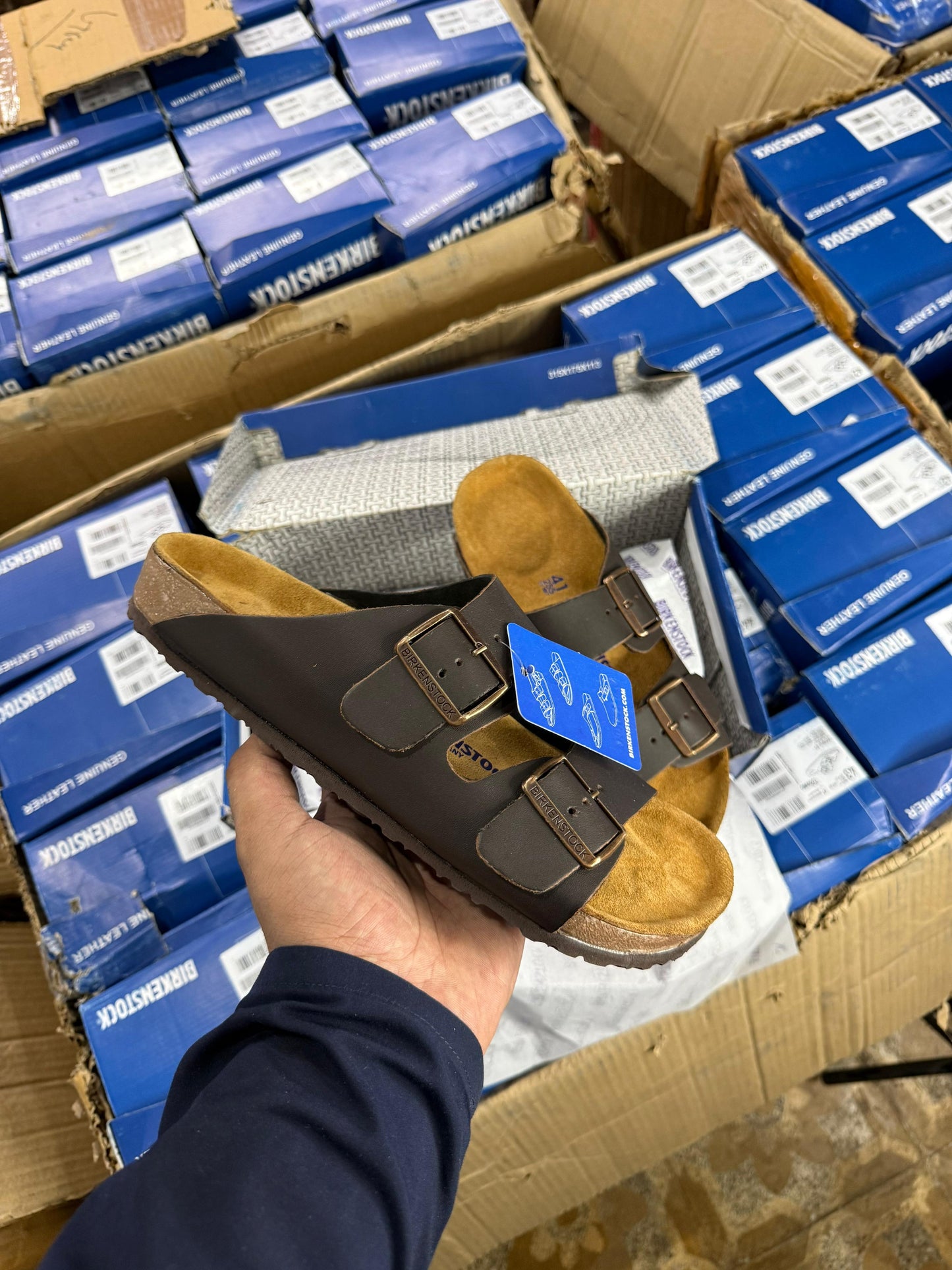 BIRKENSTOCK ARIZONA BROWN LEATHER