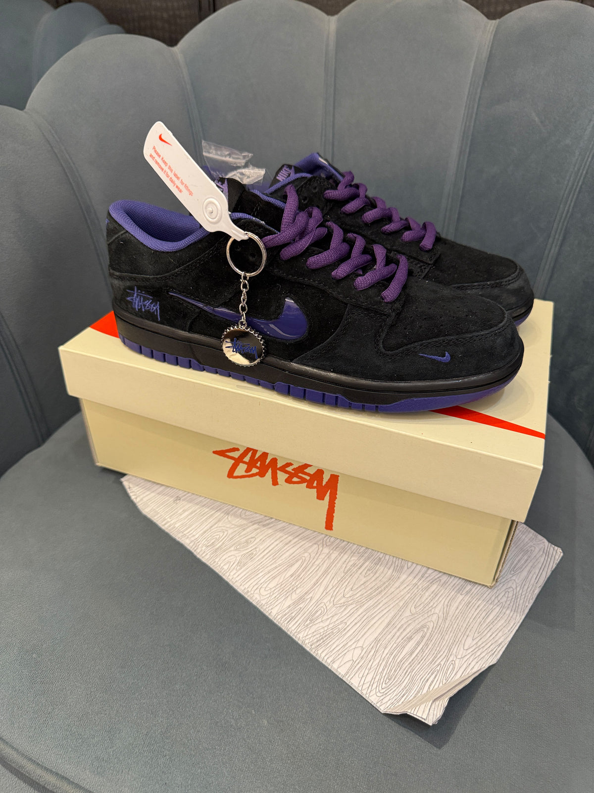 NIKE SB DUNK STUSSY X PURPLE