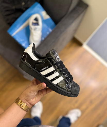 ADIDAS SUPERSTAR ATMOS BLACK PATENT