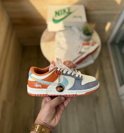 NIKE SB DUNK STUSSY GREY ORANGE 2025