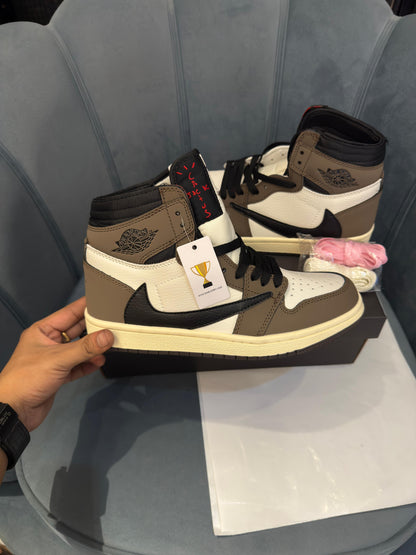 AIR JORDAN 1 X TRAVIS SCOT HIGH BROWN