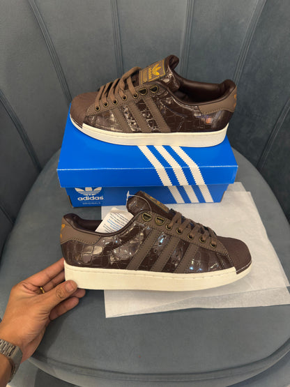 ADIDAS ORIGINALS SUPERSTAR BROWN CROCO