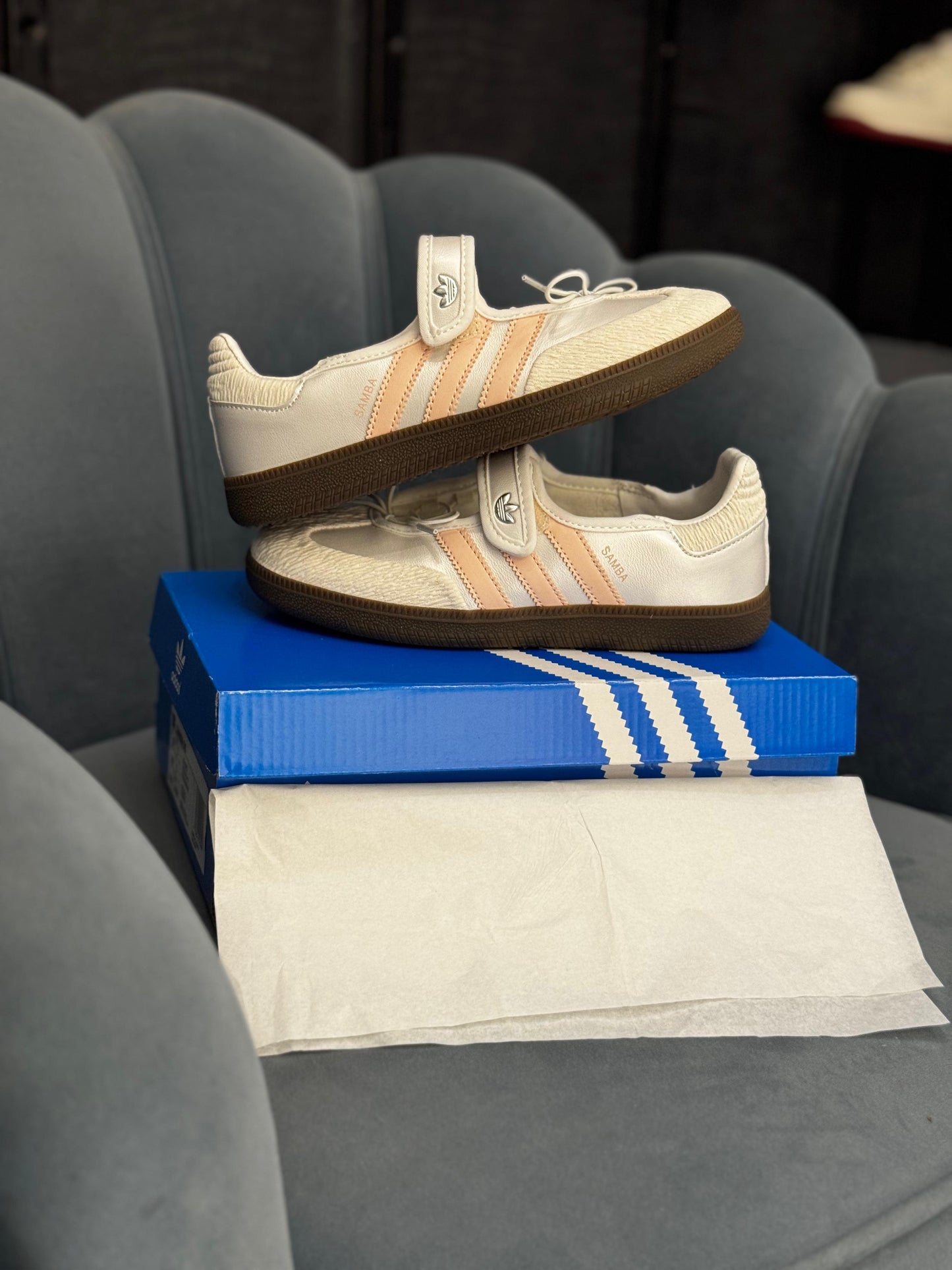 ADIDAS ORIGINALS SAMBA JANE WHITE PINK BALLET