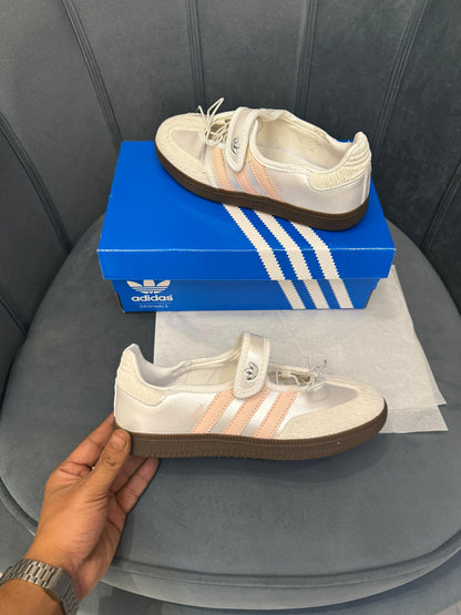 ADIDAS ORIGINALS SAMBA JANE WHITE PINK BALLET