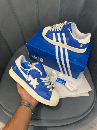 ADIDAS ORIGINAL SUPERSTAR BAPE SKYBLUE