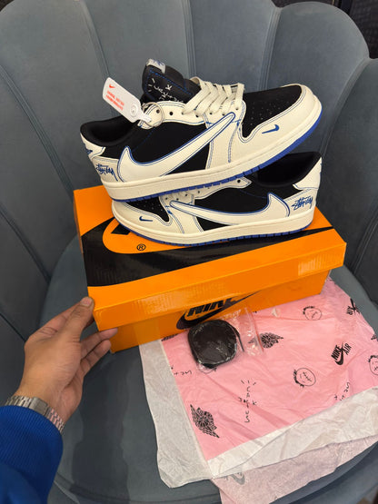 AIR JORDANS RETRO 1 LOW TRAVIS X STUSSY