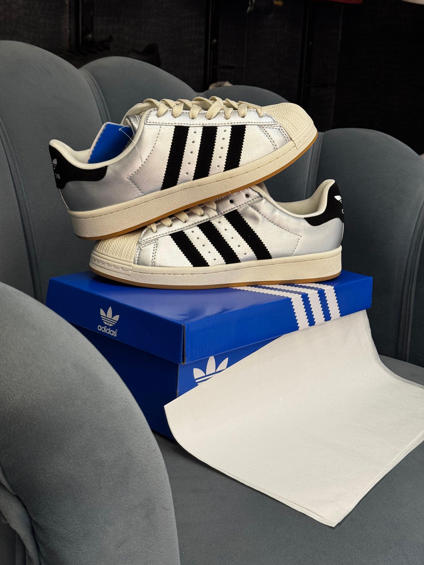 ADIDAS SUPERSTAR SILVER WHITE GUM