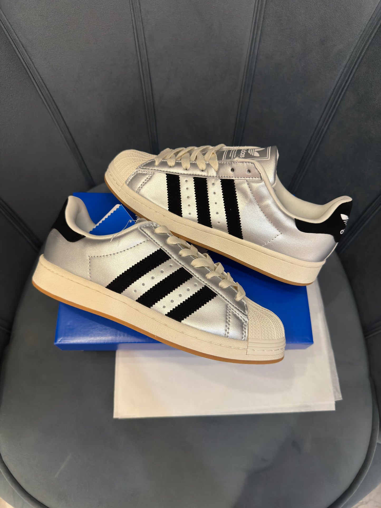 ADIDAS SUPERSTAR SILVER WHITE GUM