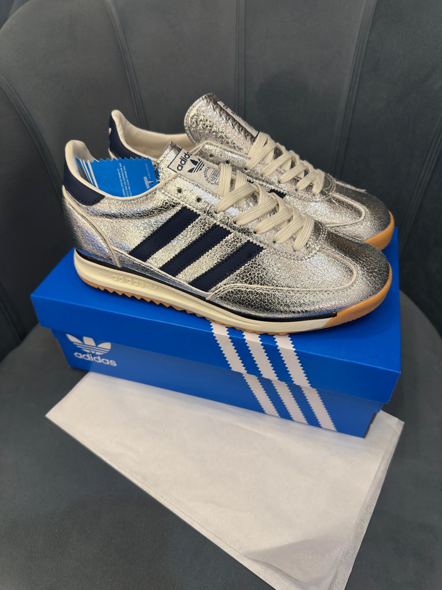 ADIDAS ORIGINALS SL 72 SILVER METALLIC