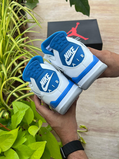AIR JORDAN RETRO 4 MILITARY BLUE SEMI UA