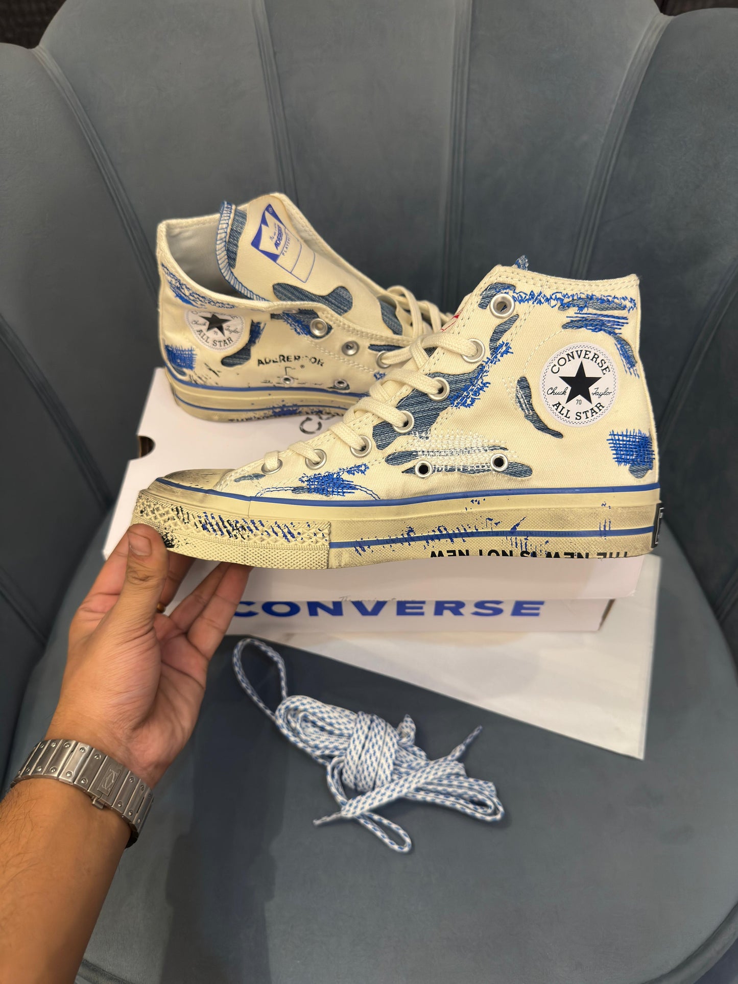 CONVERSE CHUCK 70 ADERERROR WHITE BLUE MID
