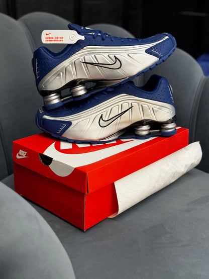 NIKE SHOX SILVER BLUE SILVER