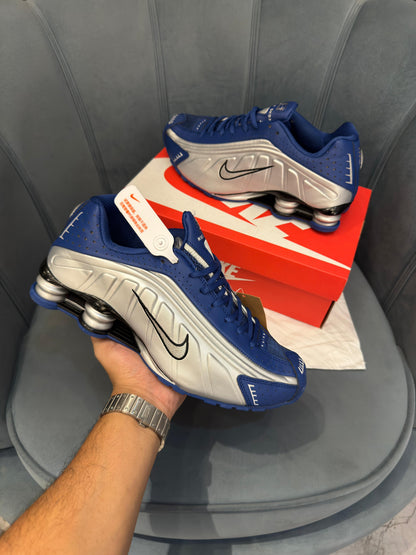 NIKE SHOX SILVER BLUE SILVER