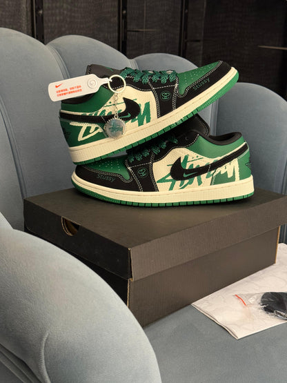 AIR JORDANS RETRO 1 X STUSSY GREEN 2026