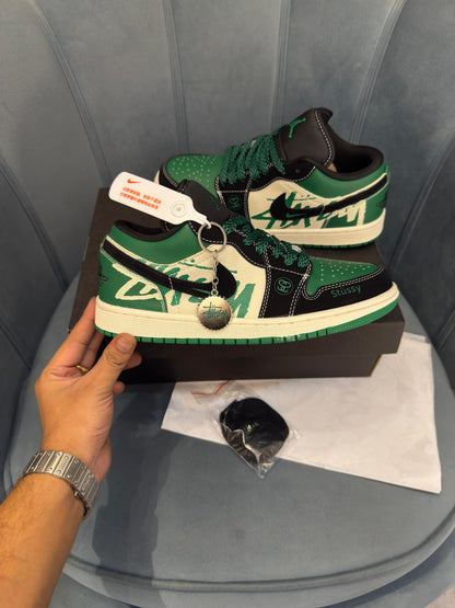 AIR JORDANS RETRO 1 X STUSSY GREEN 2026