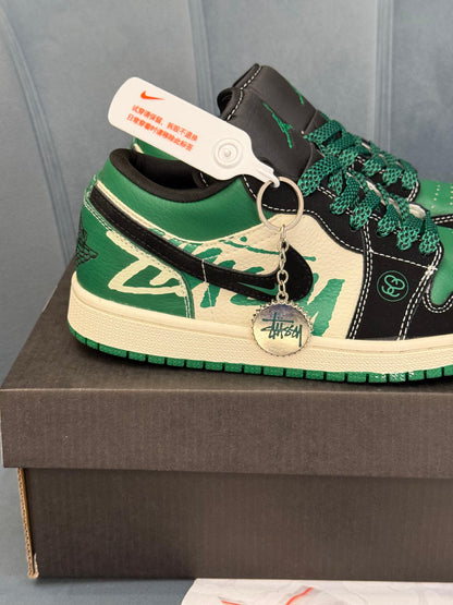 AIR JORDANS RETRO 1 X STUSSY GREEN 2026