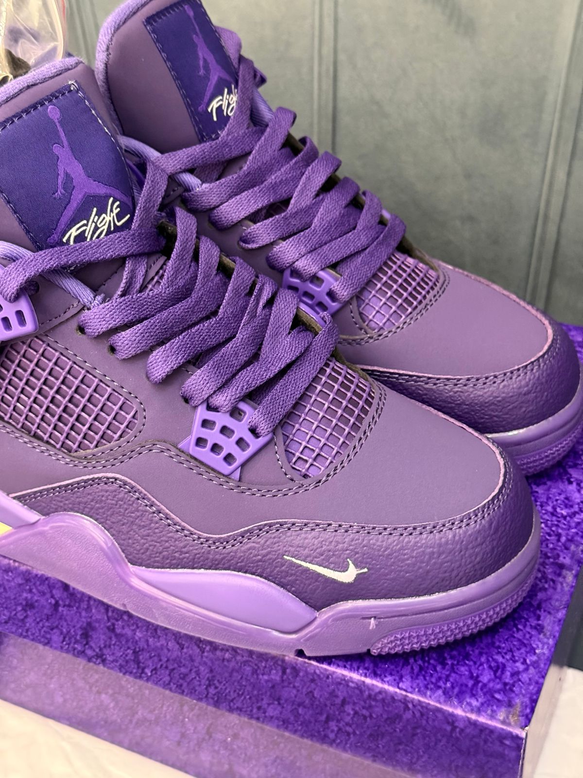 AIR JORDANS RETRO 4 NIGEL SYLVESTER PURPLE