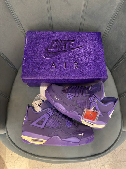 AIR JORDANS RETRO 4 NIGEL SYLVESTER PURPLE