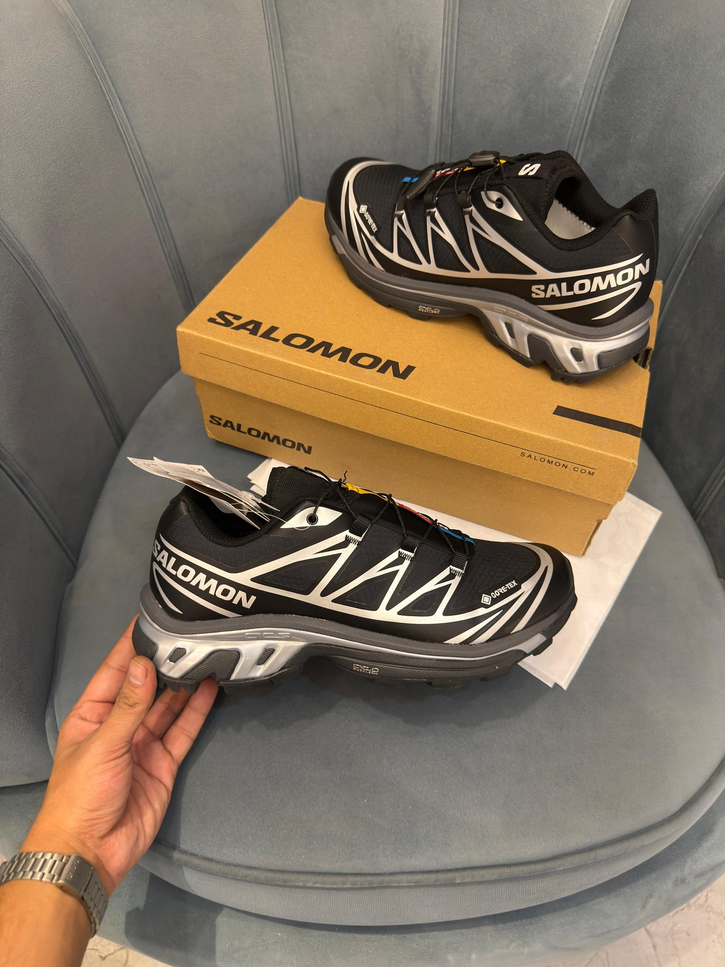 SALOMON XT GHOST BLACK WHITE
