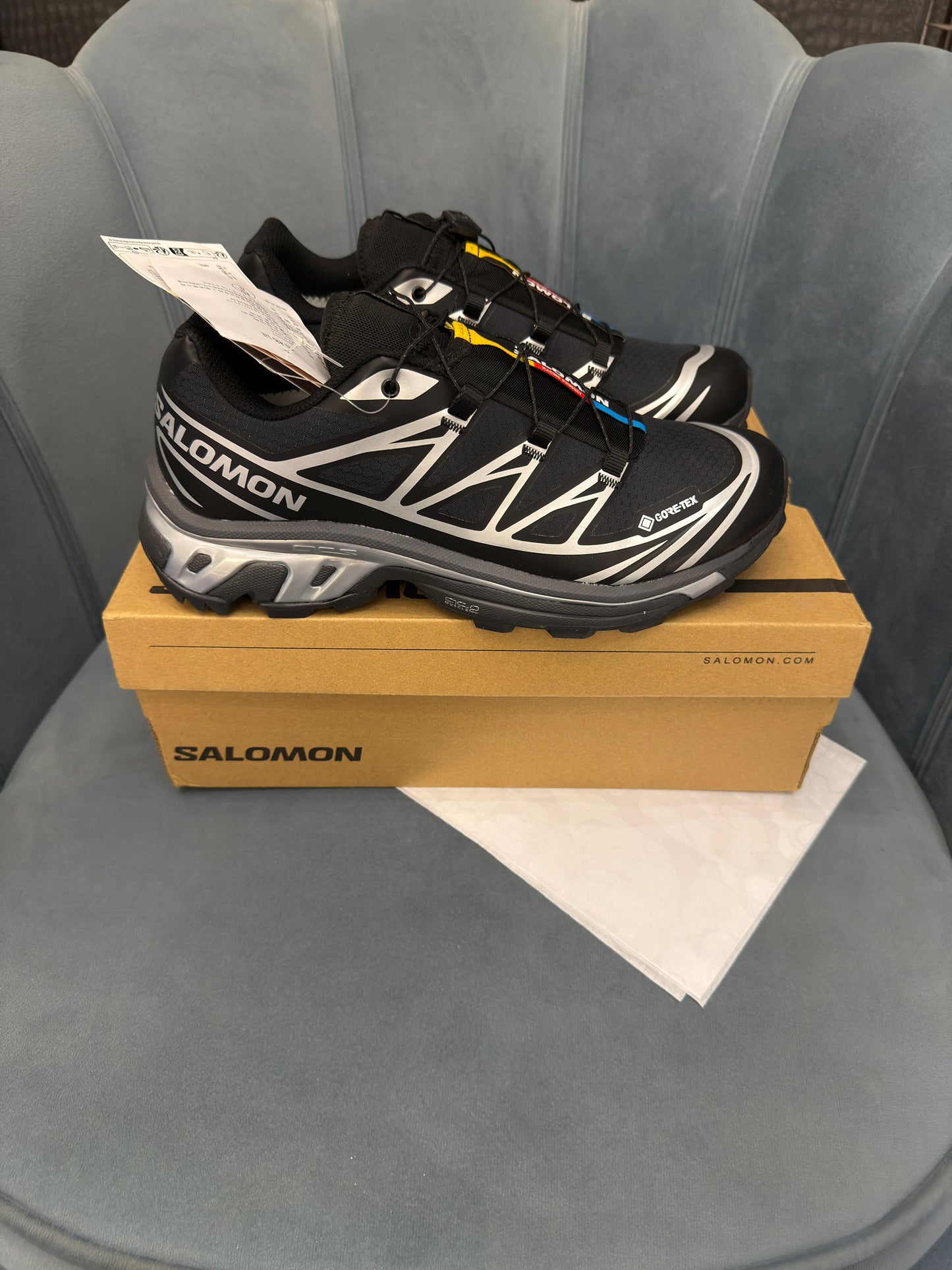 SALOMON XT GHOST BLACK WHITE