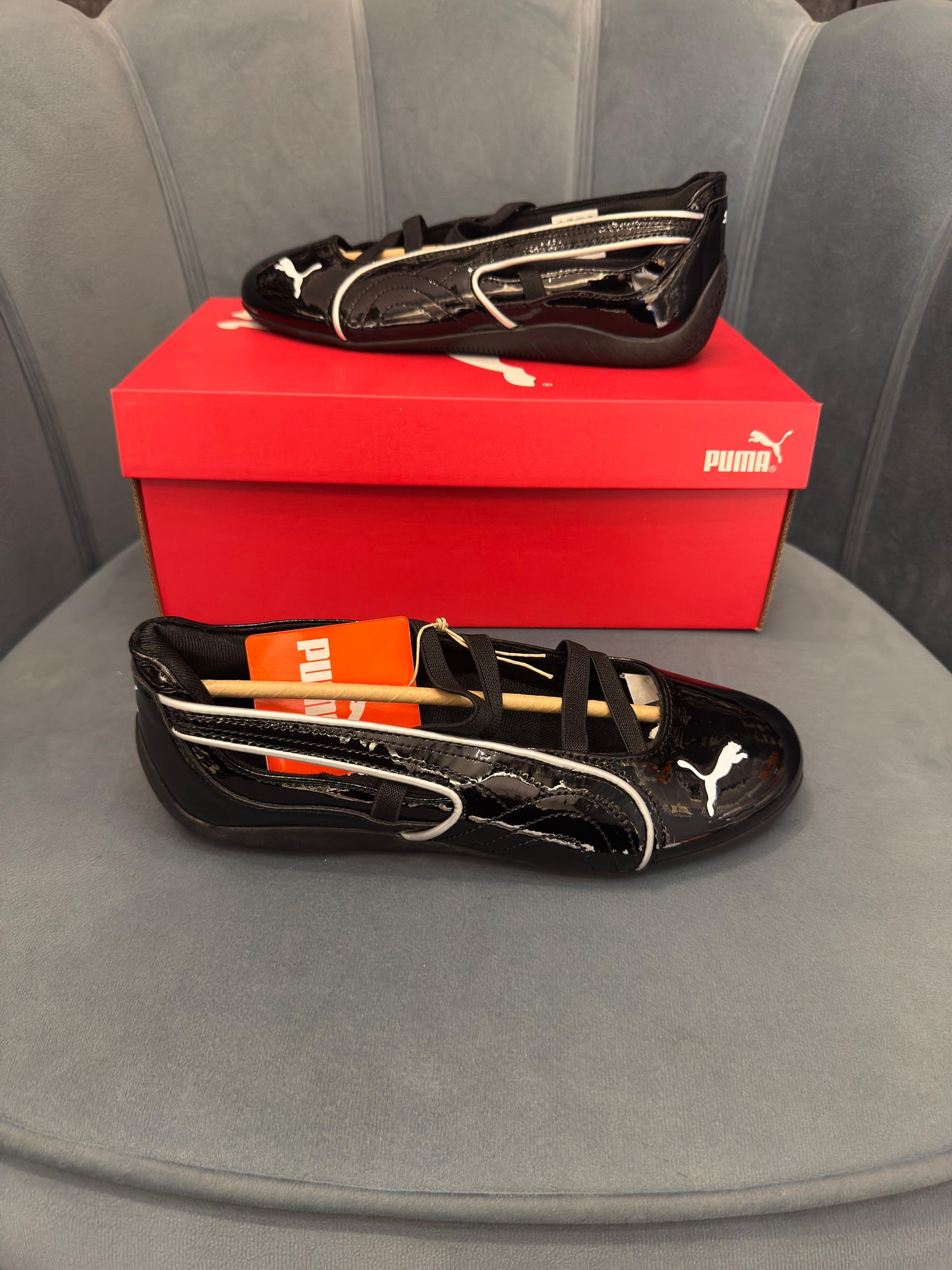 PUMA SPEED CAT BALLET BLACK PATENT