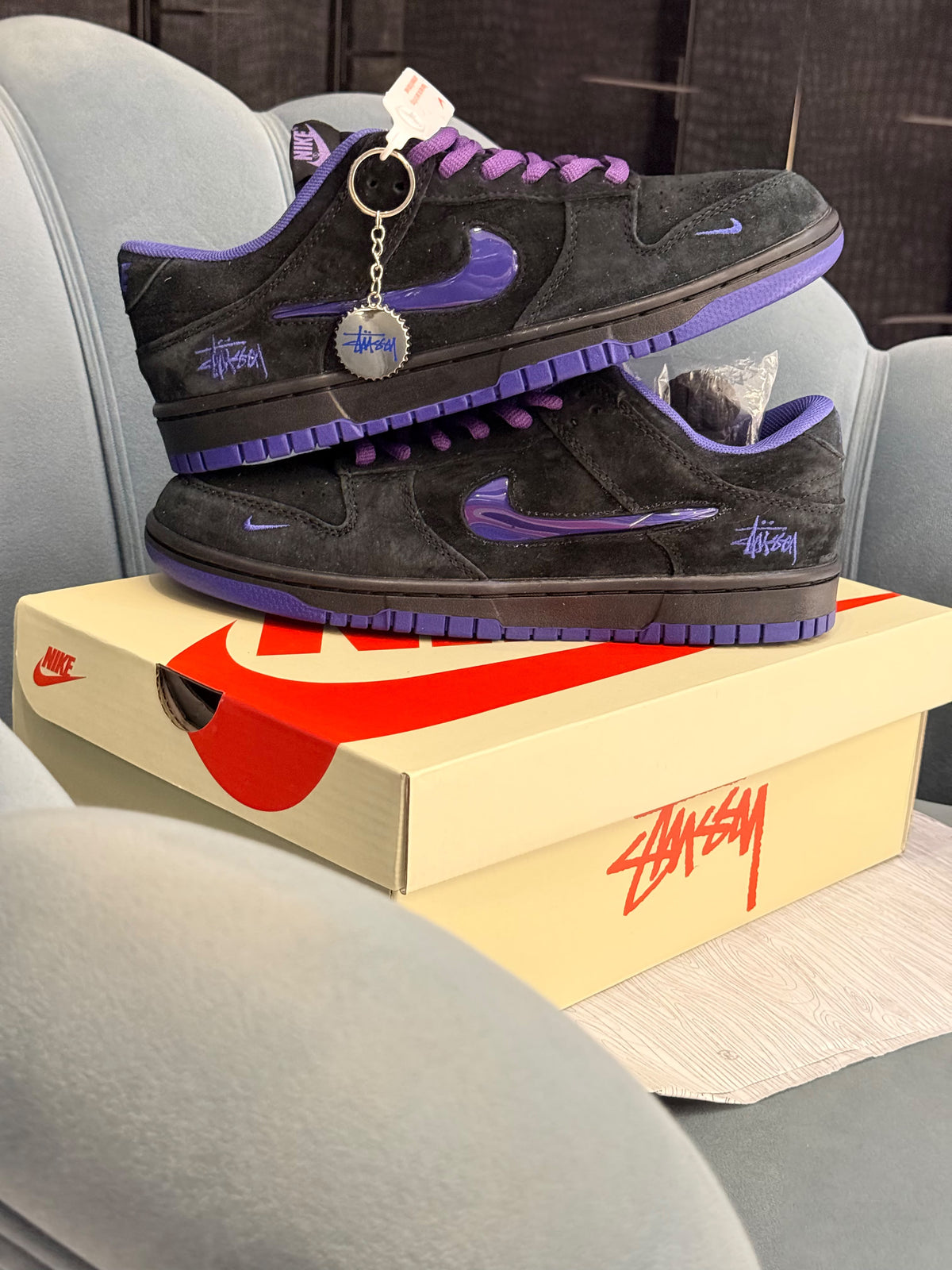 NIKE SB DUNK STUSSY X PURPLE