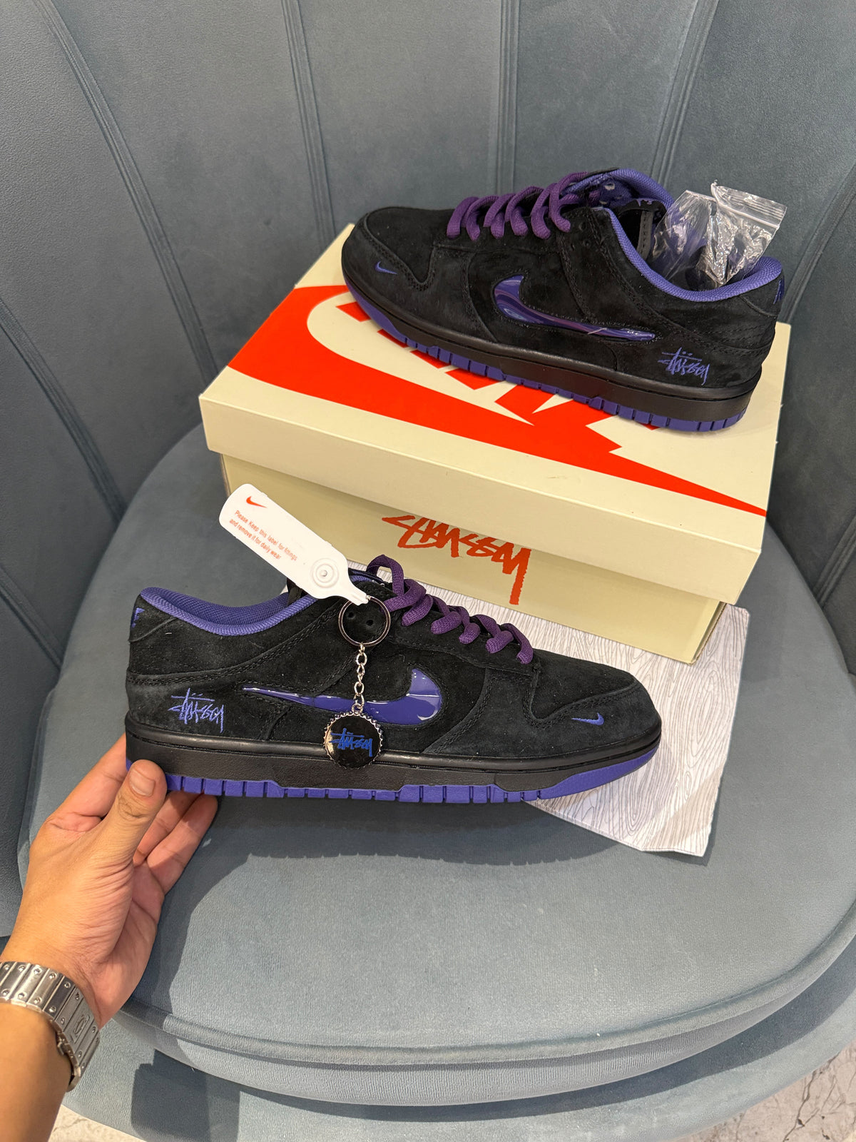 NIKE SB DUNK STUSSY X PURPLE