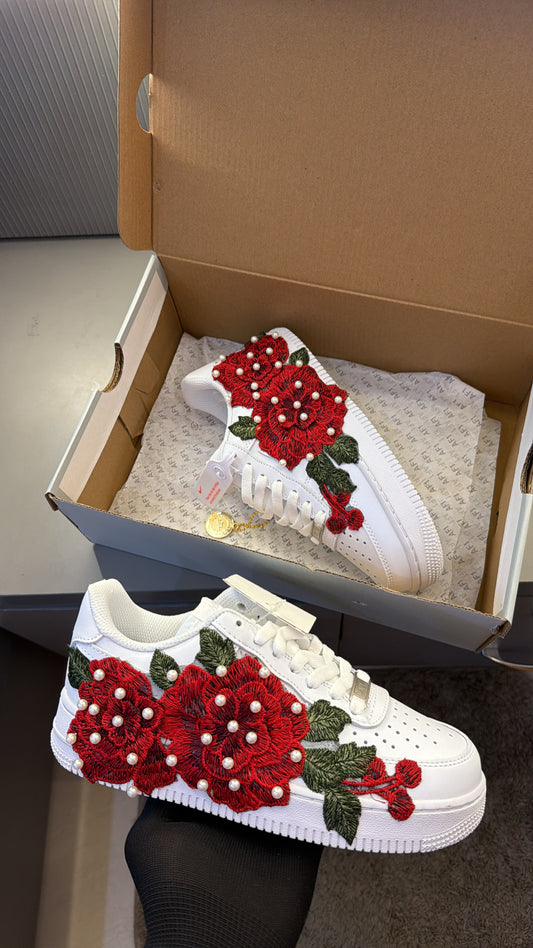 NIKE AIRFORCE ONE FLOWERS CUSTOMIZED