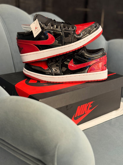 AIR JORDAN 1 LOW PATENT BRED