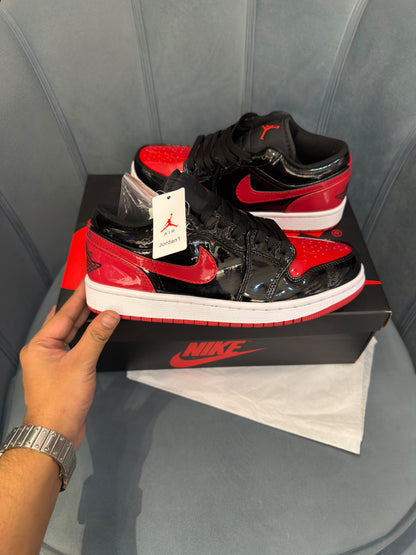 AIR JORDAN 1 LOW PATENT BRED