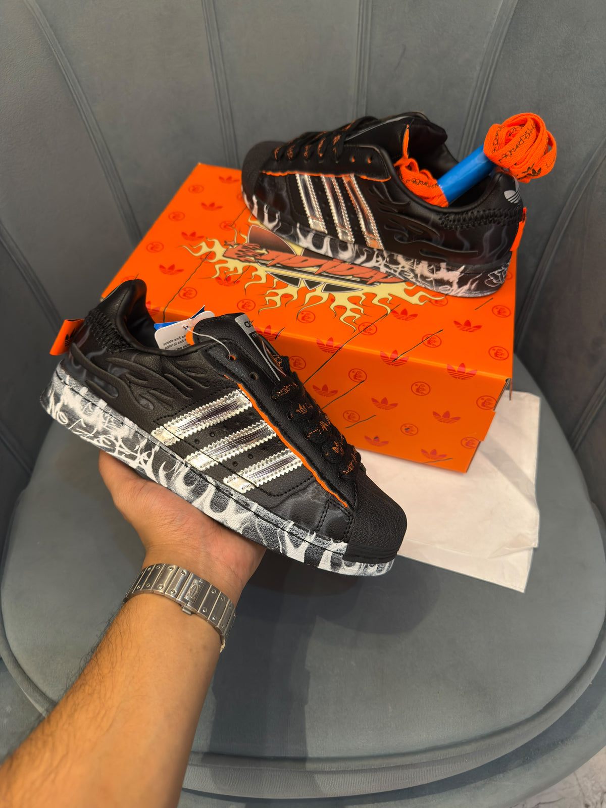ADIDAS SUPERSTAR HELLSTAR HAZY BLACK