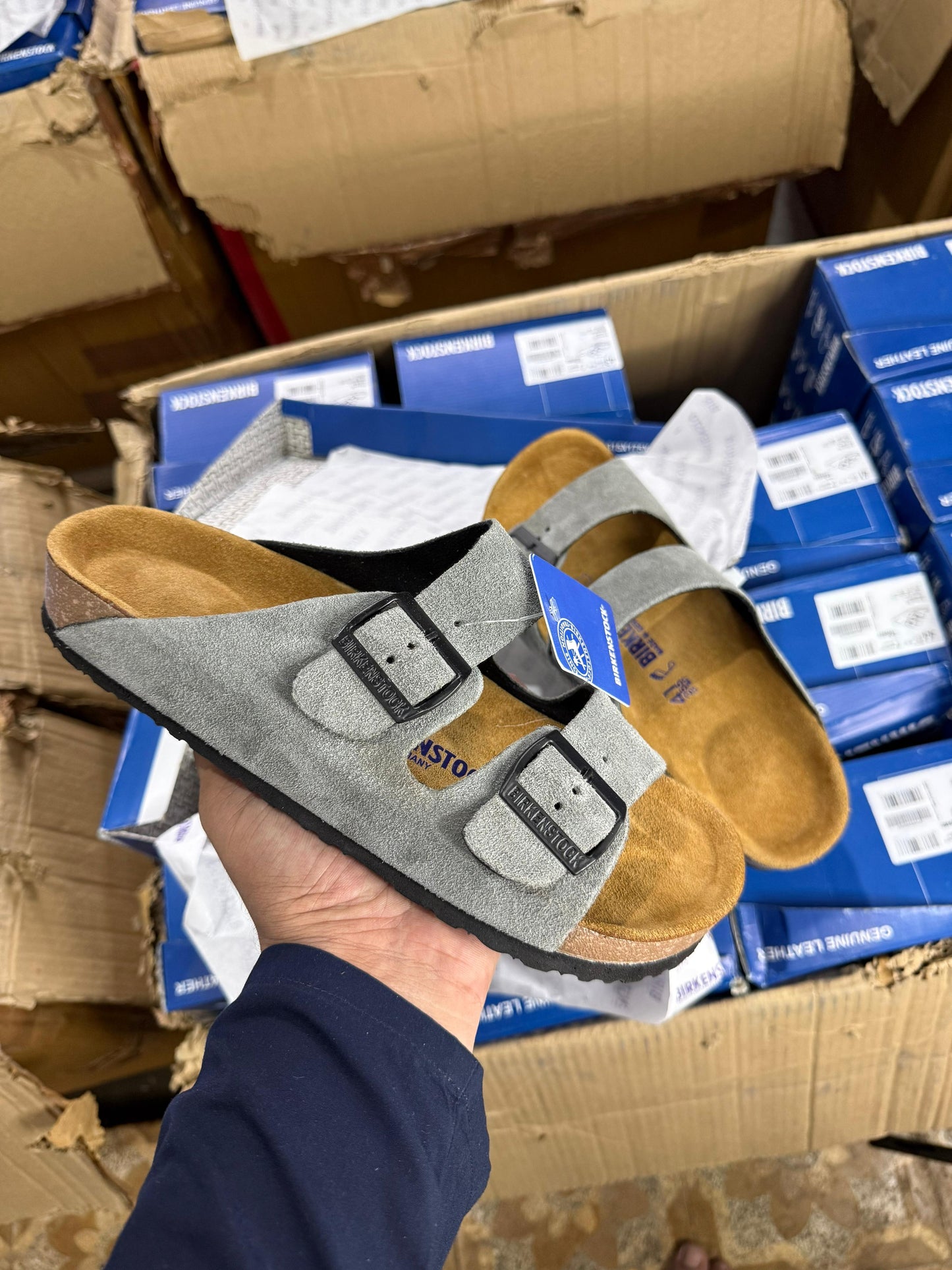 BIRKENSTOCK GREY SUEDE